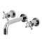 Kingston Brass KS8121BX Two-Handle Wall Mount Bathroom Faucet, Polished Chrome KS8121BX - alternate 1